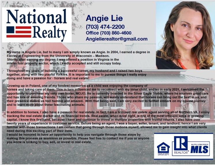 picture of Angie Lie, realtor with National Realty