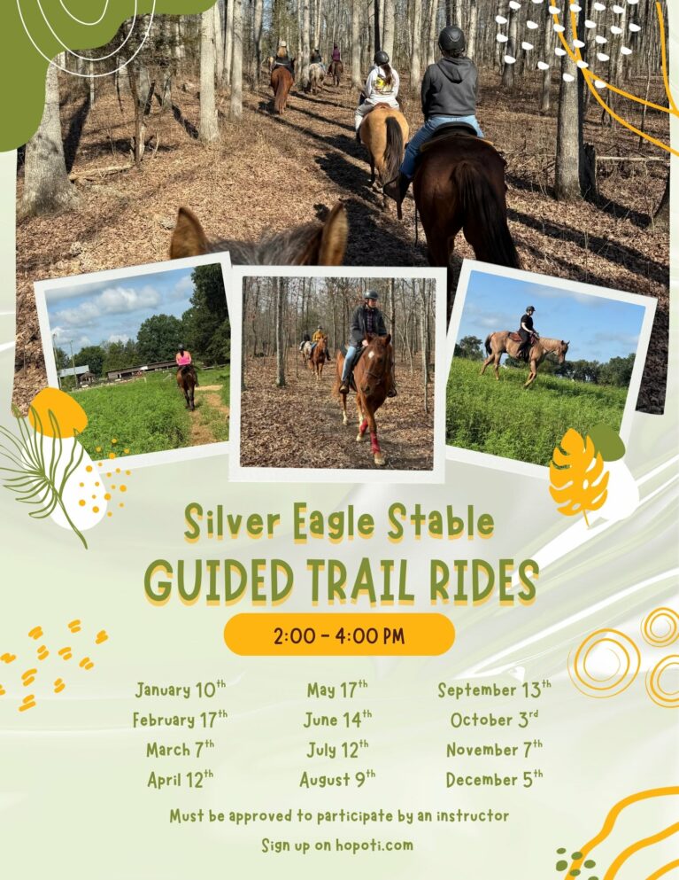 flyer for guided trail rides