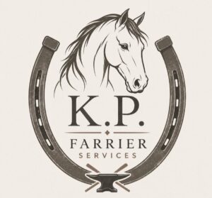 logo for k p farrier services